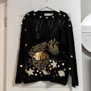 VINTAGE treasure island sweater